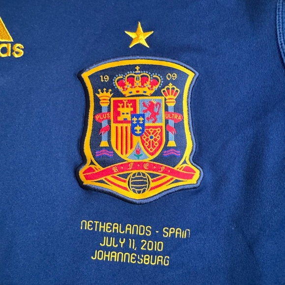 2010 World Cup Adidas Spain National Away Football Jersey Final vs. NLD Size: M - Picture 6 of 8